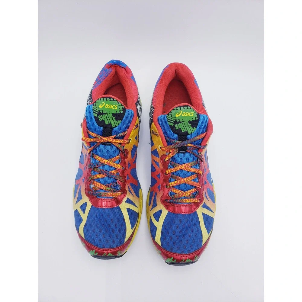 ASICS Gel Noosa Tri 9 Running Shoes Blue Royal White Red Mens 11 T408N